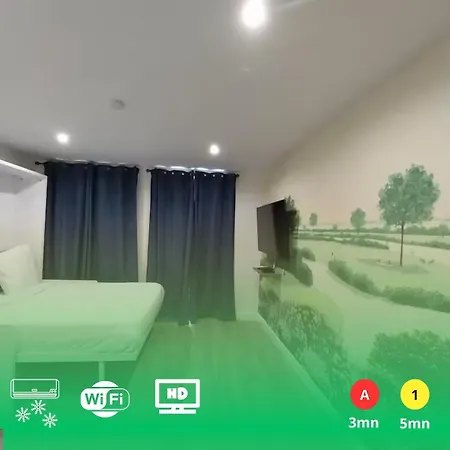 شقة Reves De Jardin -sv242- Centre Avec Terrasse *